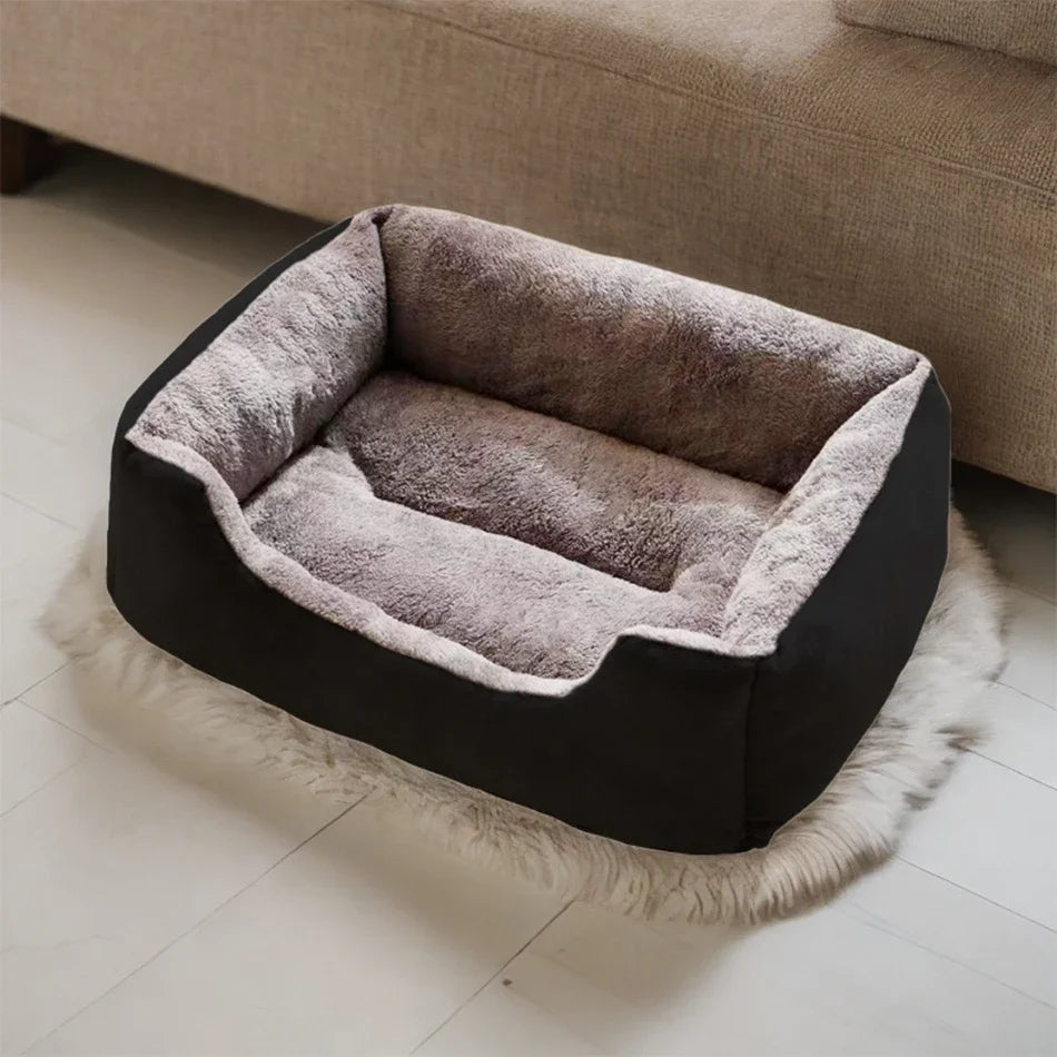 Soft Plush Basket Bed