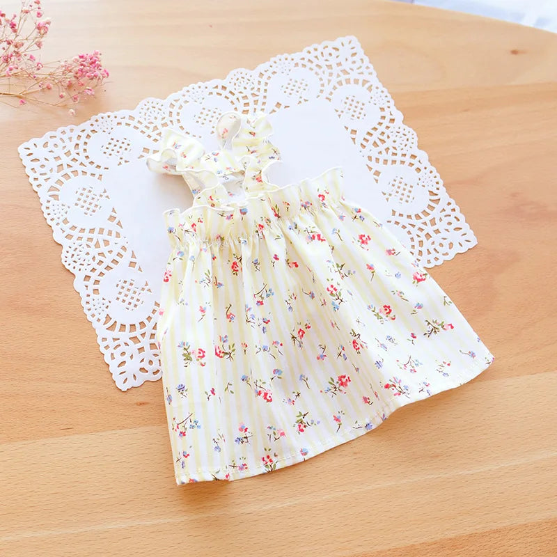 Summer Cotton Sphynx Suspender Princess Dress
