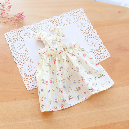 Summer Cotton Sphynx Suspender Princess Dress