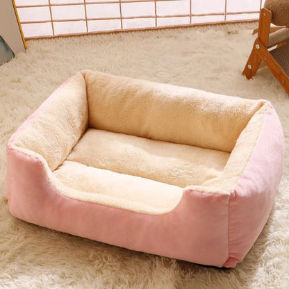 Soft Plush Basket Bed