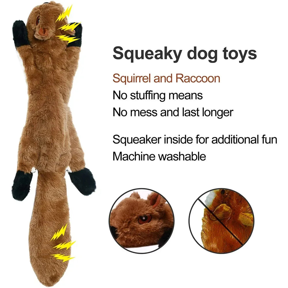 Durable Stuffing-Free Plush Chew Toy