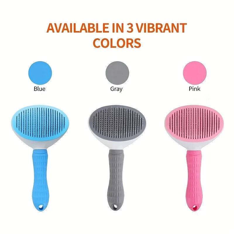 One-Click Hair Removal Slicker Brush
