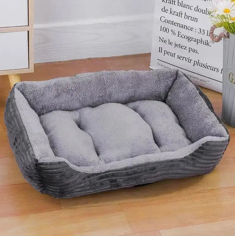 Large Plush Corduroy Bed