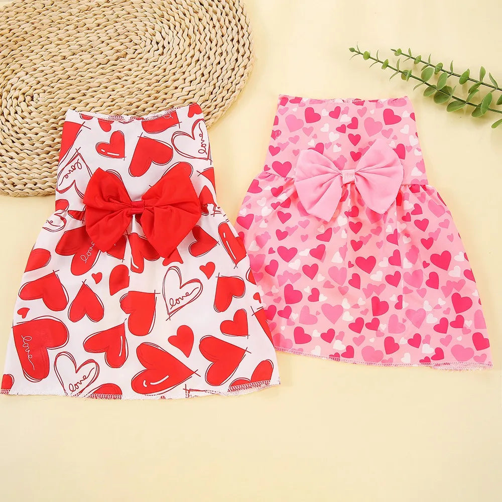 Heart Pattern Princess Dress