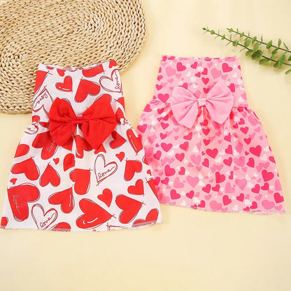 Heart Pattern Princess Dress