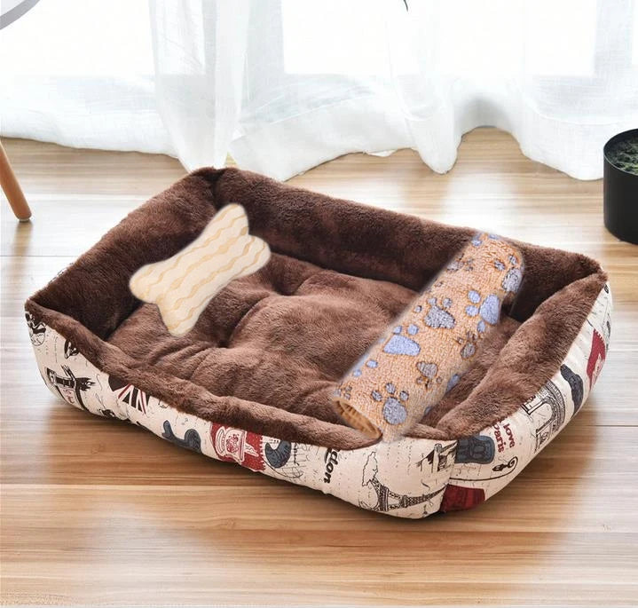 Large Cotton Square Bed
