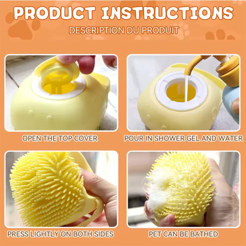 Soft Silicone Bath Massage Brush