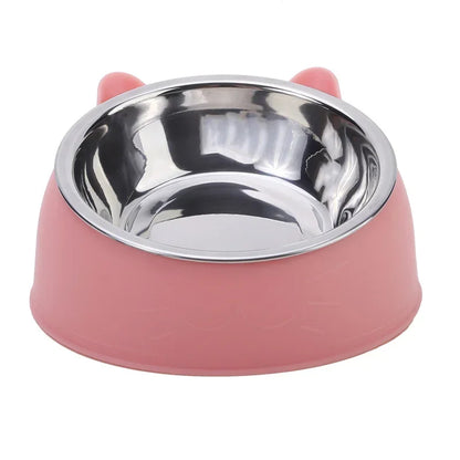 Inclined Stainless Steel Feeding Bowl
