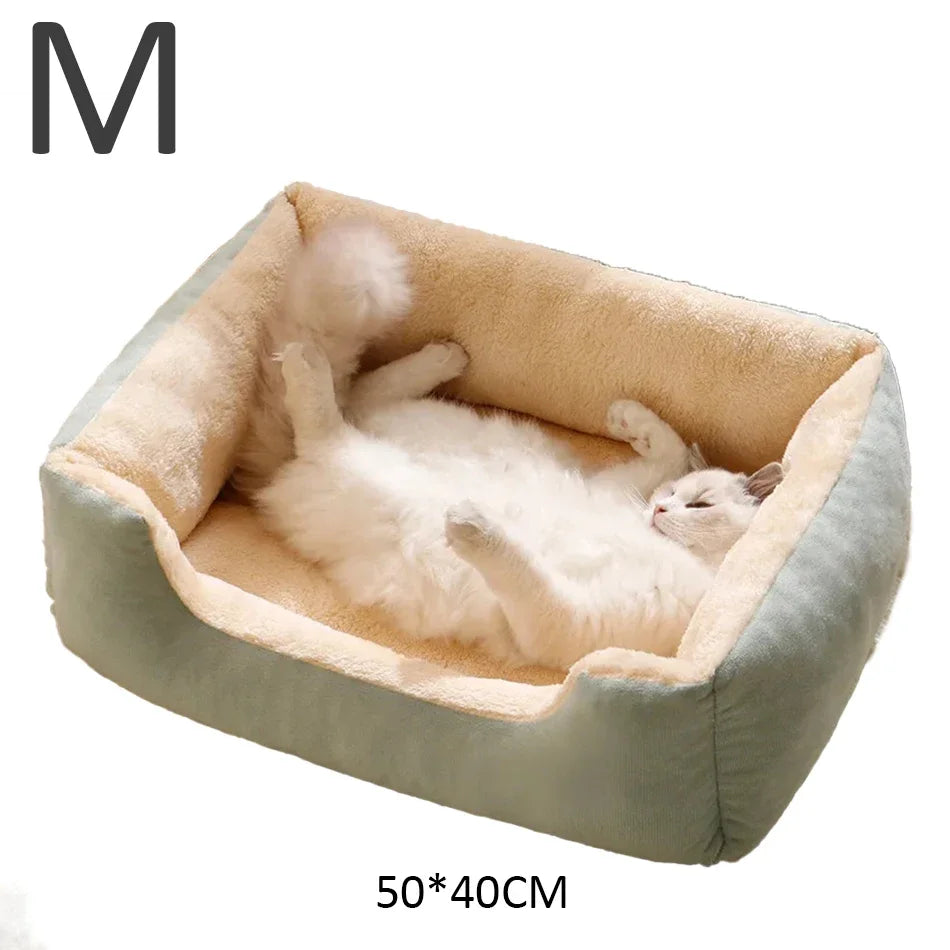 Soft Plush Basket Bed