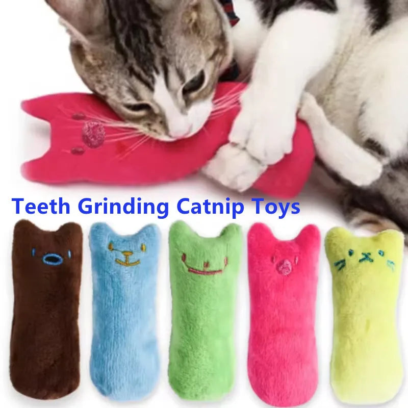 Interactive Catnip Plush Chew Toy