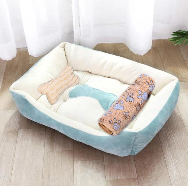 Large Cotton Square Bed