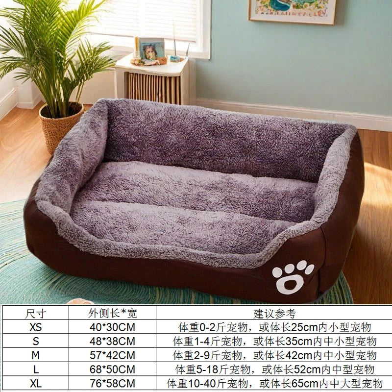 Large Plush Corduroy Bed