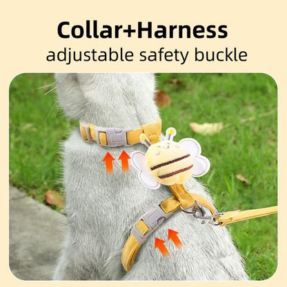 Adjustable Cartoon Bee Harness Leash Set