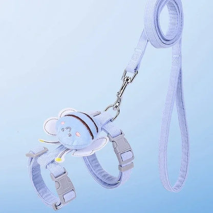 Adjustable Cartoon Bee Harness Leash Set