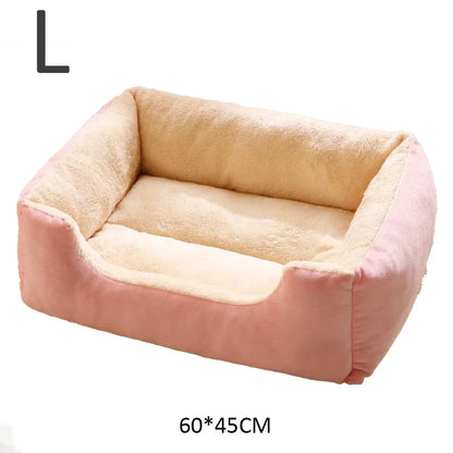 Soft Plush Basket Bed