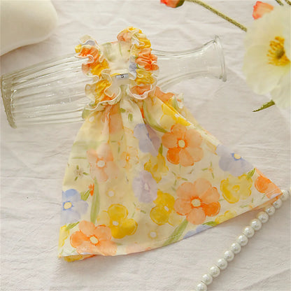 Summer Cotton Sphynx Suspender Princess Dress
