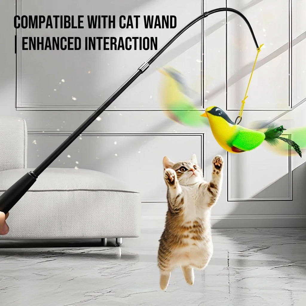 Interactive Wall-Hanging Bird Catnip Toy