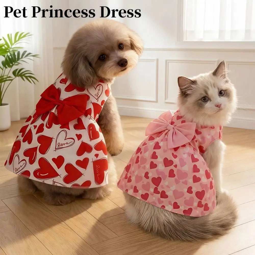 Heart Pattern Princess Dress