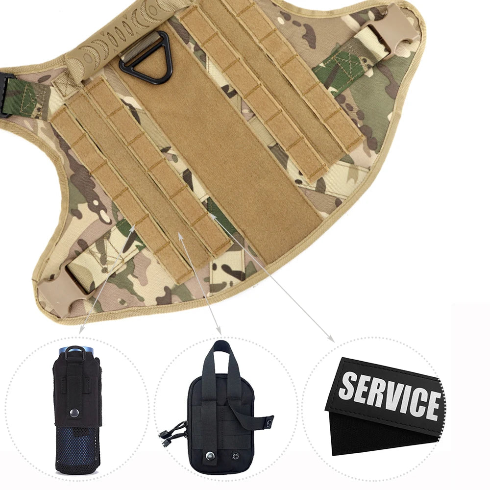Tactical Nylon Harness Leash Set
