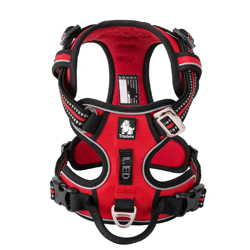 Adjustable Reflective No-Pull Nylon Harness