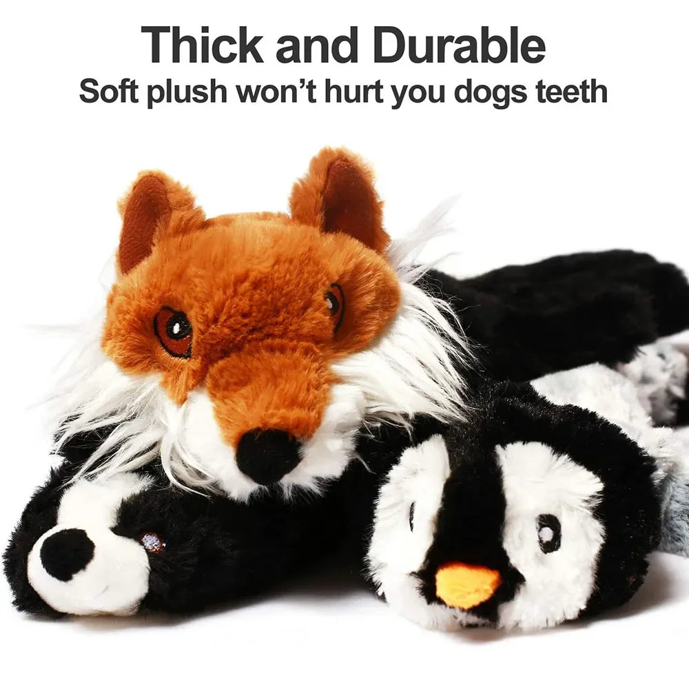 Durable Stuffing-Free Plush Chew Toy