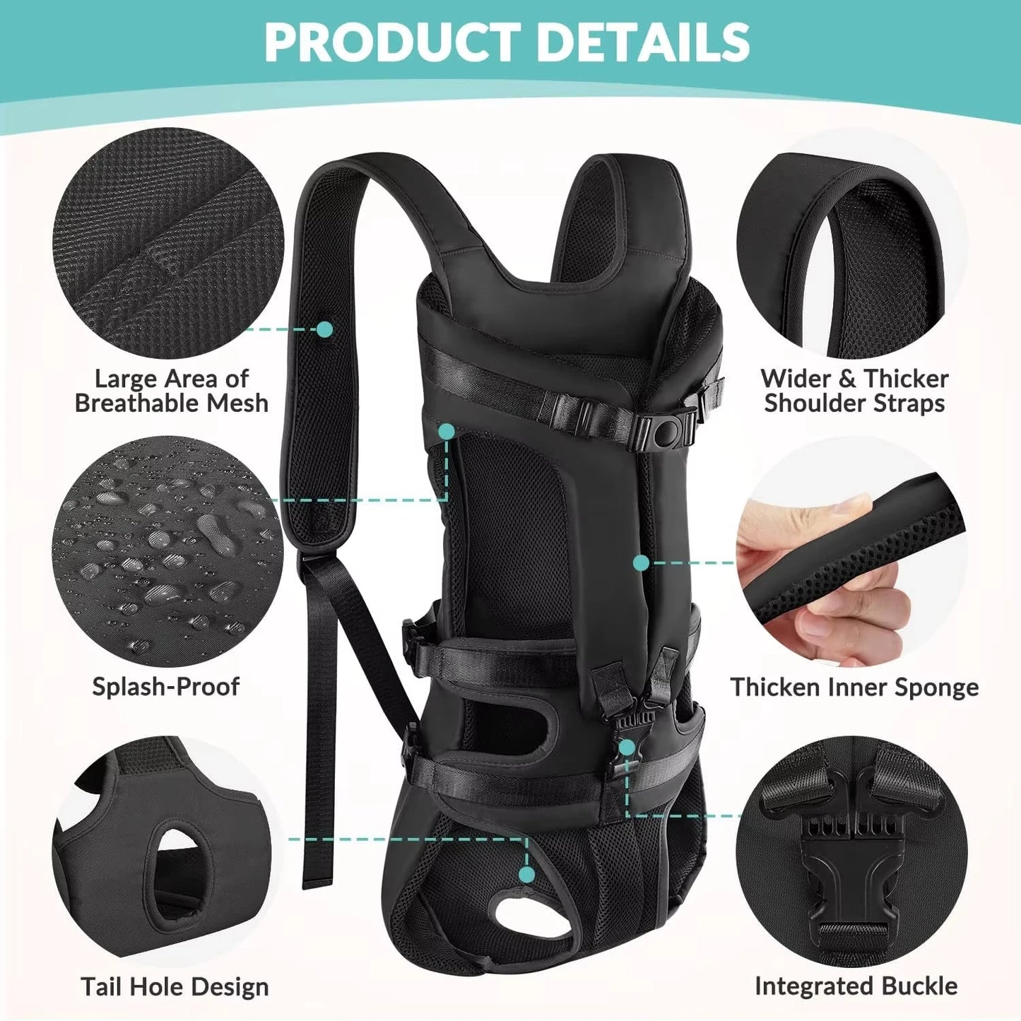 Adjustable Hands-Free Carrier Backpack
