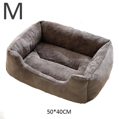 Soft Plush Basket Bed