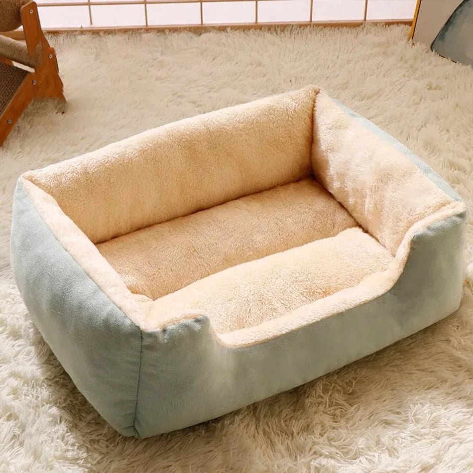 Soft Plush Basket Bed