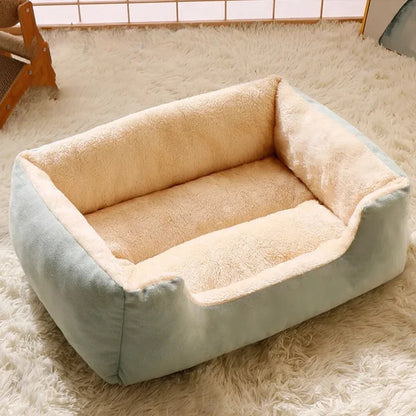 Soft Plush Basket Bed