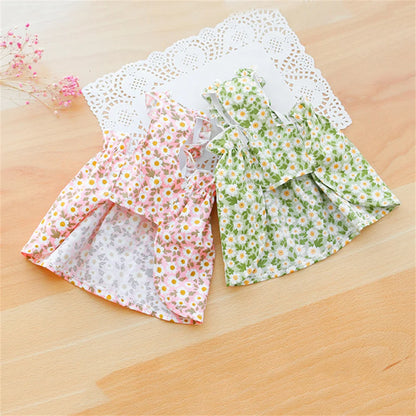 Summer Cotton Sphynx Suspender Princess Dress