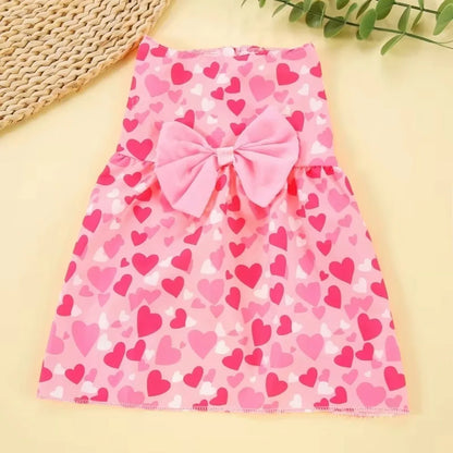 Heart Pattern Princess Dress