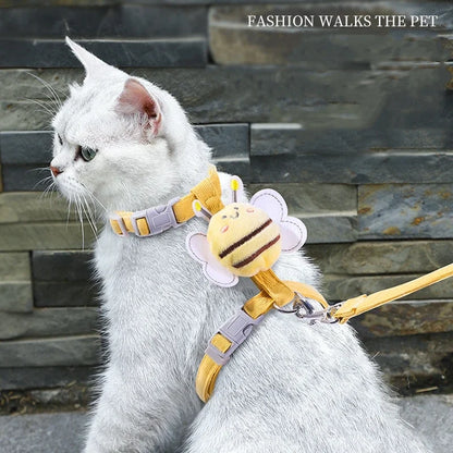 Adjustable Cartoon Bee Harness Leash Set