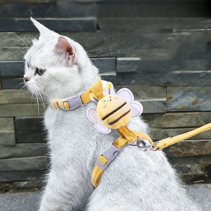 Adjustable Cartoon Bee Harness Leash Set