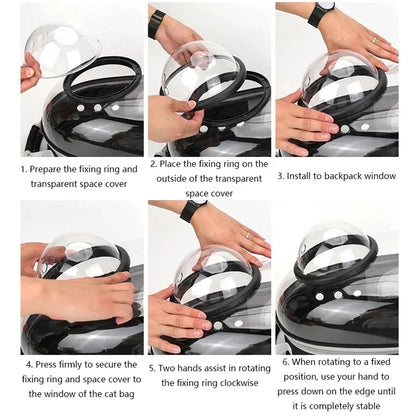 Transparent Space Capsule Carrier Backpack
