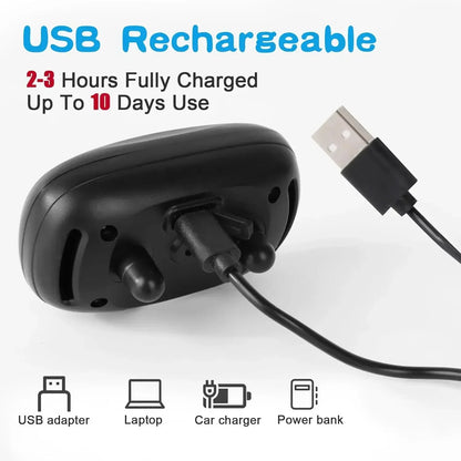 USB Rechargeable Ultrasonic Anti-Bark Training Collar