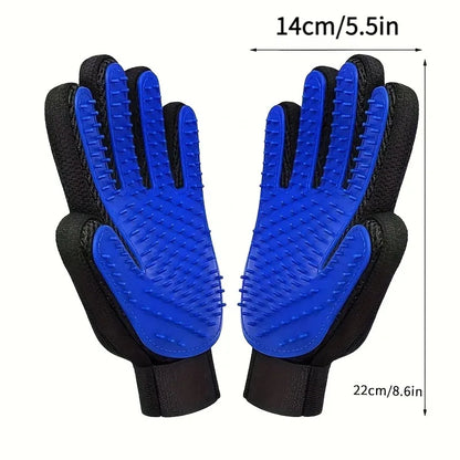 Silicone Grooming Gloves Set