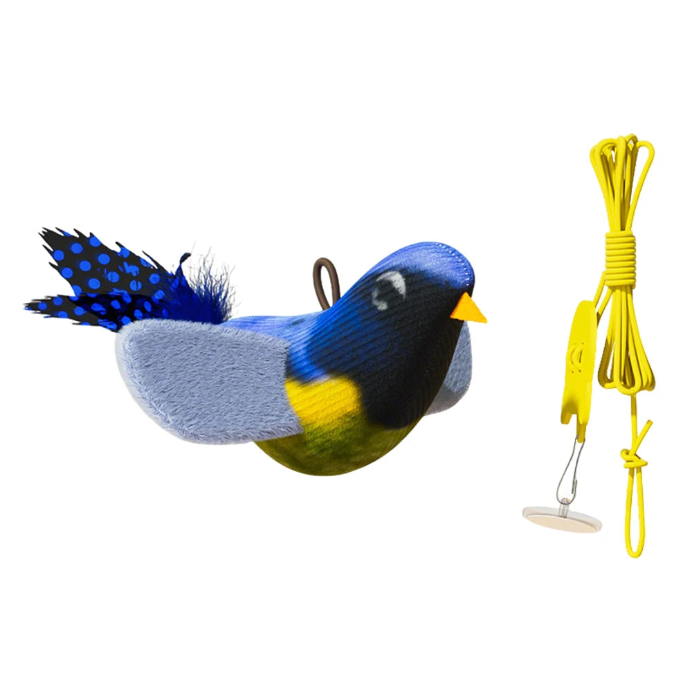 Interactive Wall-Hanging Bird Catnip Toy