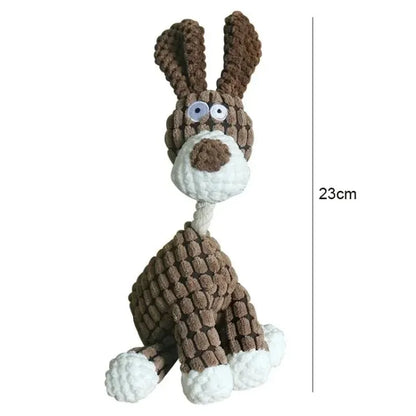 Plush Squeaky Donkey Chew Toy