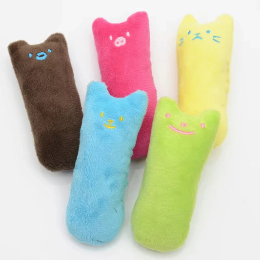 Interactive Catnip Plush Chew Toy